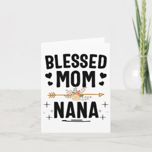 Cartão Bons Presentes De Dia de as mães Da Mãe E Da Nana