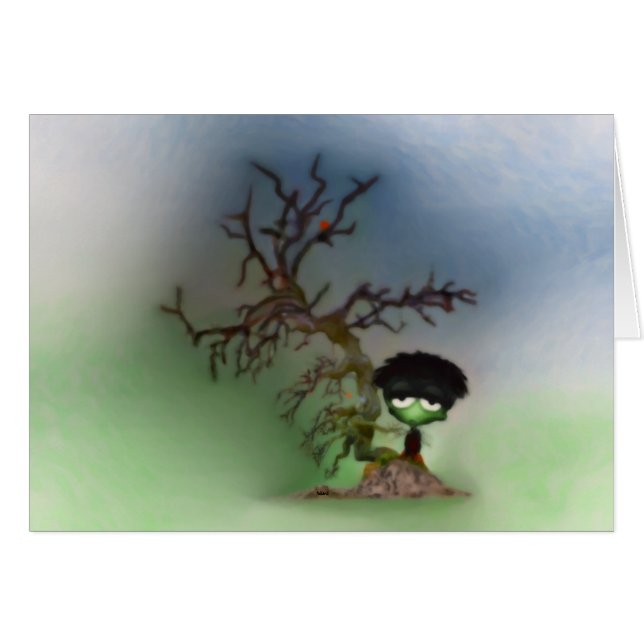 Cartão Bonsai Boy (Frente Horizontal)