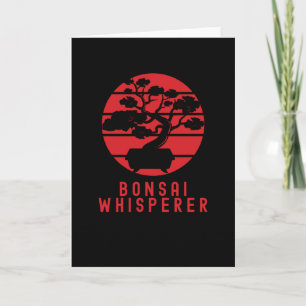 Cartão Bonsai Whisperer Japanese Art