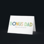 Cartão Bonus Dad - Thanks For All You Do<br><div class="desc">Thanks for all you do - Bonus Dad!</div>