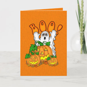 Cartão Boo Halloween