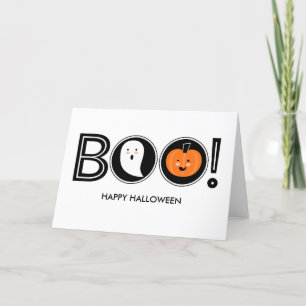 Cartão Boo! Happy Halloween Greeting Card