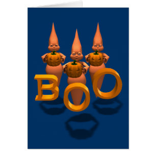 Cartão Boo! Três Fantasias