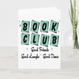 Cartão Book Club Retro - Good Friends, Times and Laughs