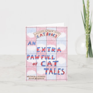 Cartão Book Cover Extra Pawfull Cat Tales Tails Stories