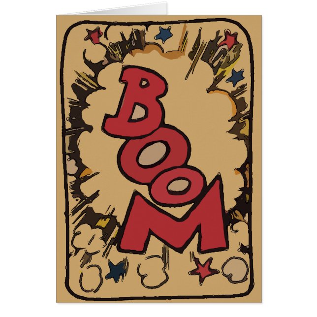 Cartão Boom! , alterar texto (Frente)