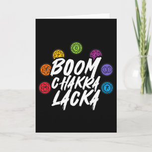 Cartão Boom Chakra Lacka Yoga Meditação Reiki Espiritual 