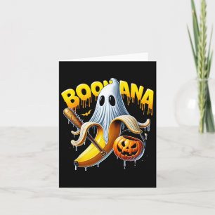 Cartão Boonana Ghost Nana Dia de as Bruxas engraçado Figu