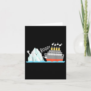 Cartão Boop Funny Titanic E Iceberg Pun Piada Memys