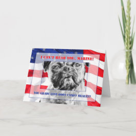 Cartão Boot Camp Formando Engraçado Cachorro Engraçado