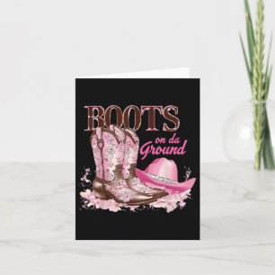 Cartão Boot No Ground Dancing Western Cowgirl Counter