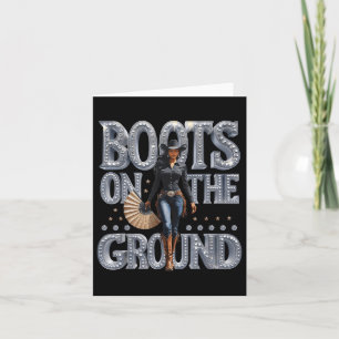 Cartão Boot No Ground Linedance Western Cowgirl Boot