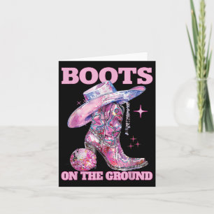 Cartão Boot On Ground Boot Cowboy Western Cowgirl Li