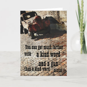 Cartão Bootlegger wisdom greeting card