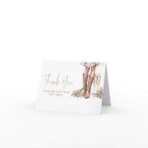 Boots and Bubble Chá de panela Obrigado