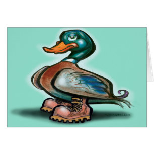 Cartão Boots do Pato no Trabalho