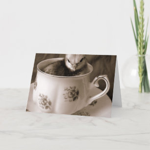 Cartão Boots in a Teacup