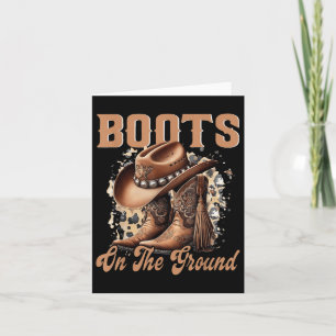Cartão Boots On Ground Boot Cowboy Western