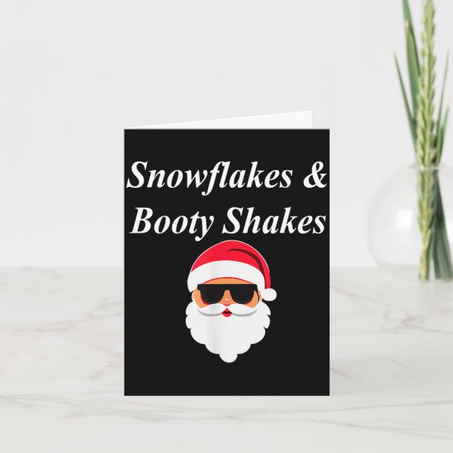 Cartão Booty Shake Christmas Funny Naughty Dirty Raunchy  (Frente)