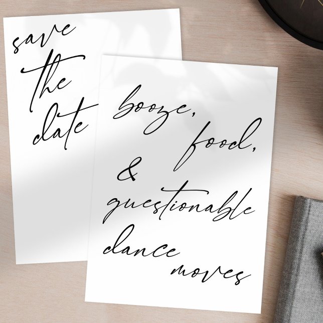 Cartão Booze, Comida e Dança Questionável (Criador carregado)