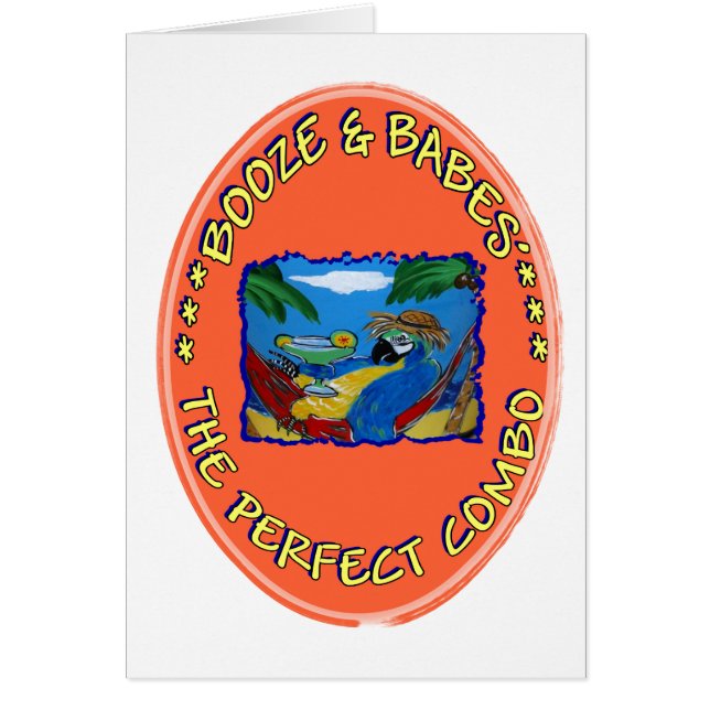 Cartão Booze e Babes (Frente)