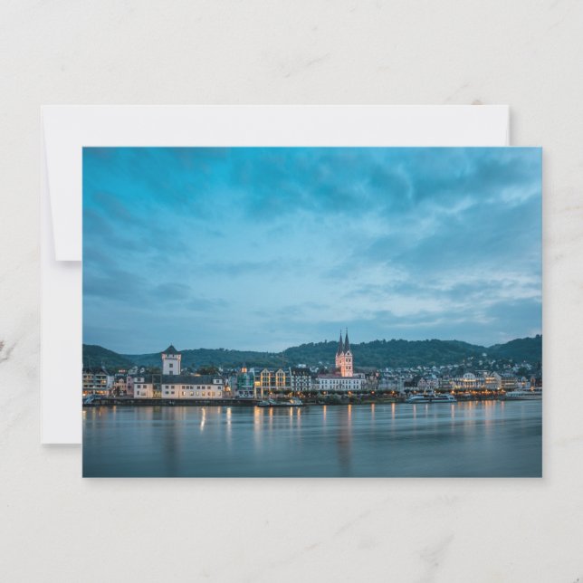 Cartão Boppard am Rhein Alemanha (Frente)