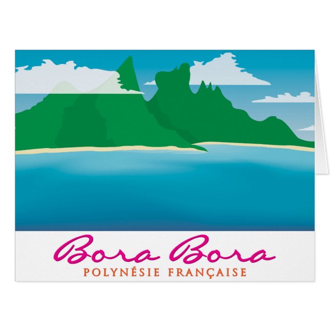 Cartão Bora Bora (Frente horizontal)