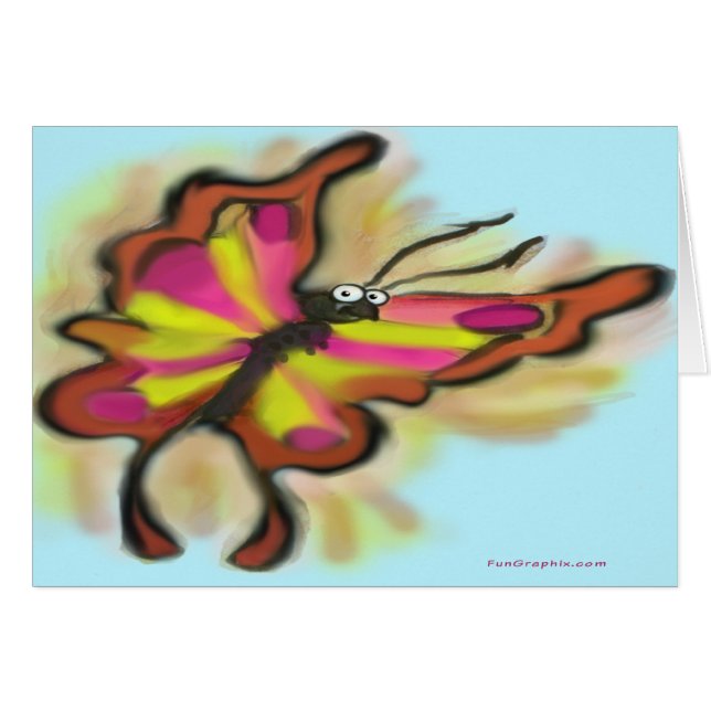 Cartão Borboleta (Frente Horizontal)