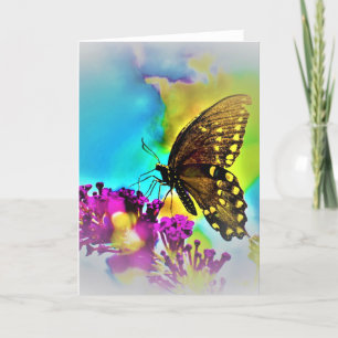 Cartão Borboleta / Arte, carta