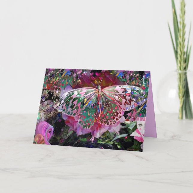 Cartão Borboleta ascensão Dawn (Frente)