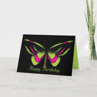 Cartão Borboleta Birthday