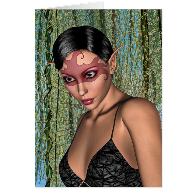 Cartão Borboleta de fada (Frente)