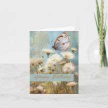 Borboleta de Flor de Aniversário Aberta e Feliz