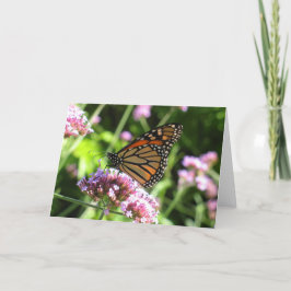 Cartão Borboleta de monarca Notecard