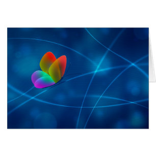 Cartão Borboleta do arco-íris