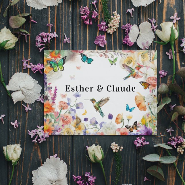 Cartão Borboleta-do-mato-pequeno (Criador carregado)