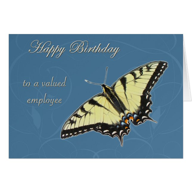 Cartão Borboleta do Swallowtail de Tigre (Frente Horizontal)