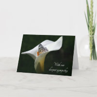 Borboleta em Calla Lily Simpatia