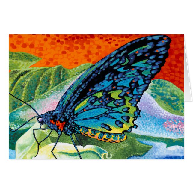 Cartão Borboleta em posição II (Frente Horizontal)