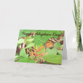 Cartão borboleta, Feliz Dia da Adoção!