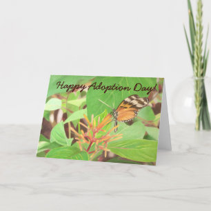 Cartão borboleta, Feliz Dia da Adoção!