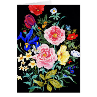 Cartão Borboleta floral