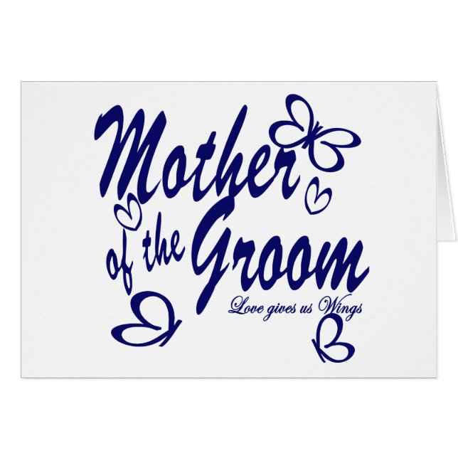 Cartão Borboleta/mãe do noivo (Frente Horizontal)