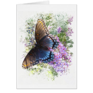 Cartão Borboleta preta nº 2 vazio