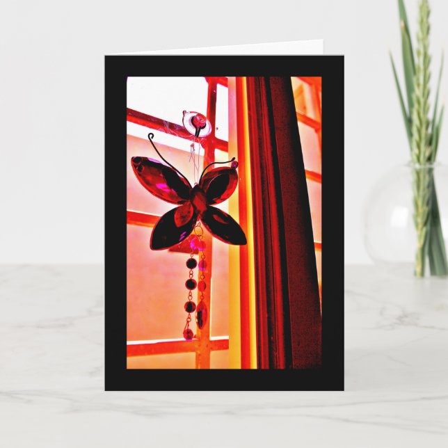 Cartão Borboleta Prism (Frente)