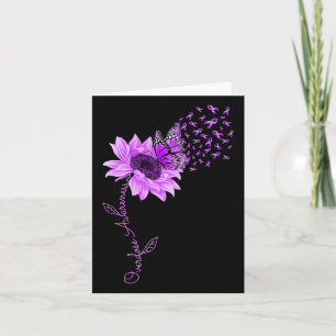 Cartão Borboleta Roxo Fita Roxo Awarene Sobredosagem de G