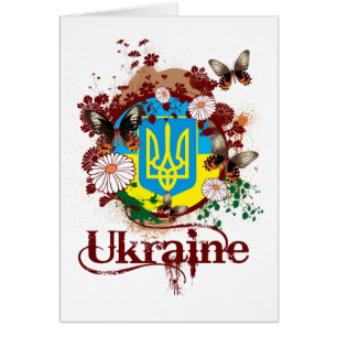 Cartão Borboleta Ucrânia