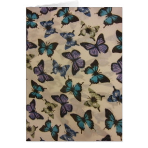 Cartão Borboletas Azuis