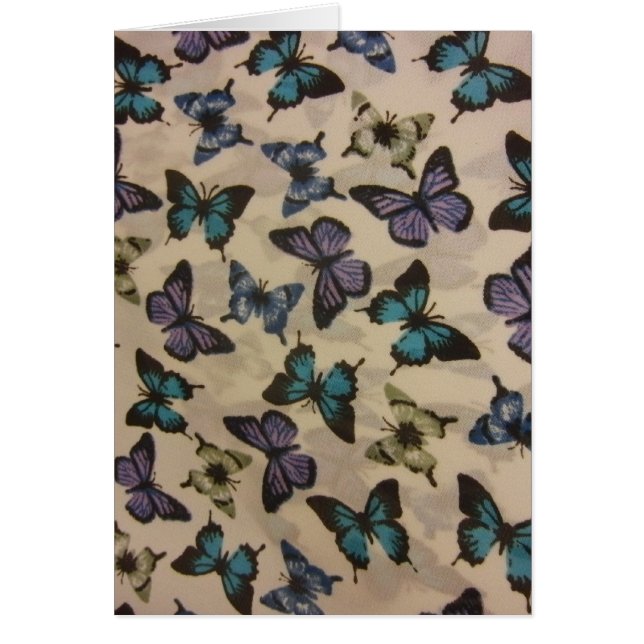 Cartão Borboletas Azuis (Frente)