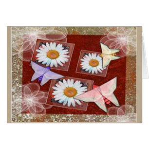 Cartão Borboletas de papel